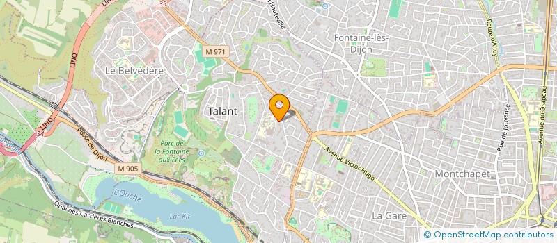 localisation de l'entreprise GCS POLE DE SANTE DU GRAND DIJON  TALANT