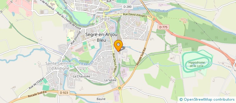 localisation de l'entreprise GCS POLE SANTE DE SEGRE à SEGRE-EN-ANJOU BLEU