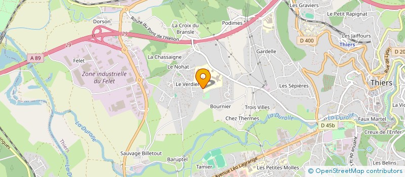 localisation de l'entreprise GCS THIERS-AMBERT à THIERS
