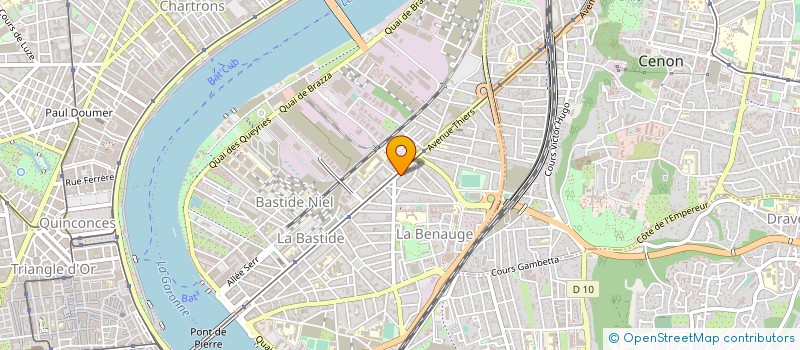 localisation de l'entreprise GCSM ACT UN CHEZ-SOI D'ABORD BORDEAUX METROPOLE à BORDEAUX
