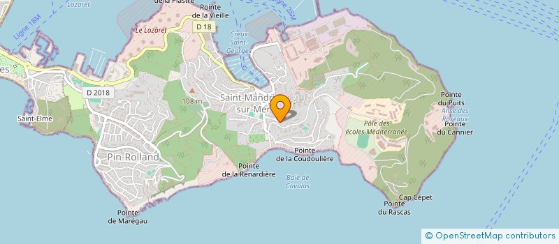 localisation de l'entreprise GCSM GYM CLUB ST MANDRIER à SAINT MANDRIER SUR MER