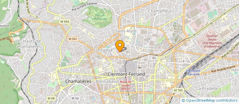 localisation de l'entreprise GCSMS ALTERIS-ARERAM  CLERMONT-FERRAND