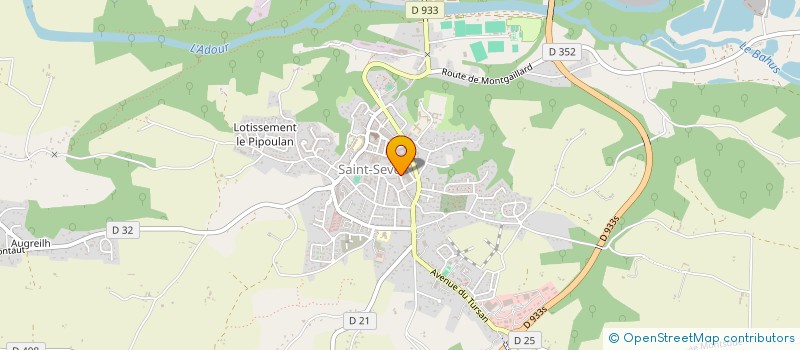 localisation de l'entreprise GCSMS ARMAGNAC - CHALOSSE - TURSAN - TERRES - EST 40 à SAINT-SEVER