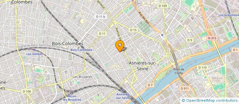 localisation de l'entreprise GCSMS AUXISER à ASNIERES-SUR-SEINE