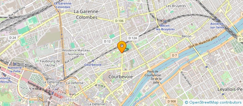 localisation de l'entreprise GCSMS DE L UNION BELGE à COURBEVOIE