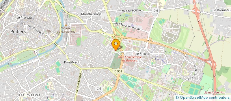 localisation de l'entreprise GCSMS ESPACE VIENNE AUTONOMIE  POITIERS