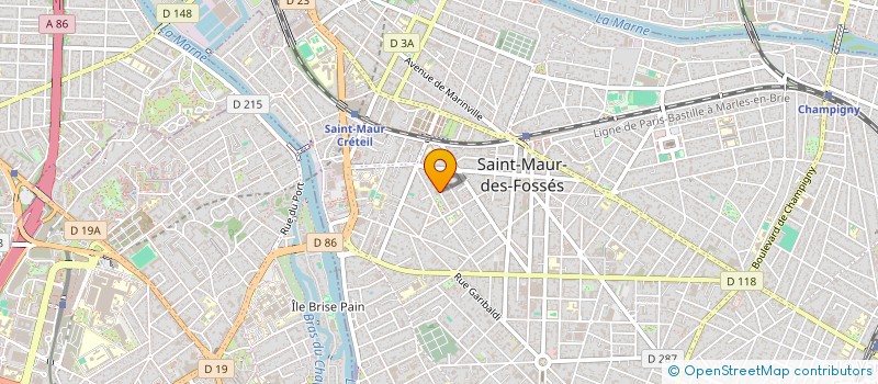 localisation de l'entreprise GCSMS GROUPEMENT BIEN VIEILLIR EN ILE DE FRANCE à SAINT-MAUR-DES-FOSSES