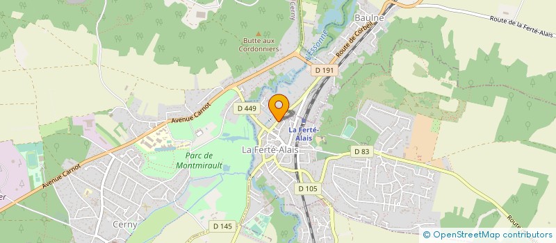 localisation de l'entreprise GCSMS LES EHPAD PUBLICS DU VAL D'ESSONNE à LA FERTE-ALAIS