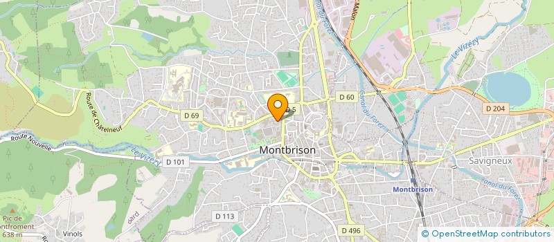 localisation de l'entreprise GCSMS LES MONTS DU SOIR  MONTBRISON