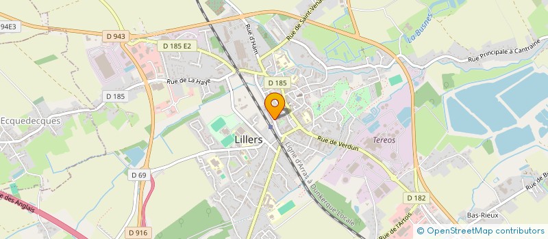 localisation de l'entreprise GCSMS LILLERS ARTOIS  LILLERS