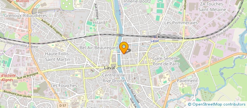 localisation de l'entreprise GCSMS PLATEFORME D APPUI ET DE COORDINATION DES PARCOURS DES JEUNES 16-25 ANS EN DIFFICULTES MULTIPLES à LAVAL