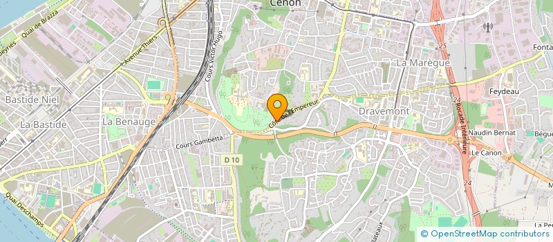 localisation de l'entreprise GCSMS SAVS RIVE DROITE à CENON