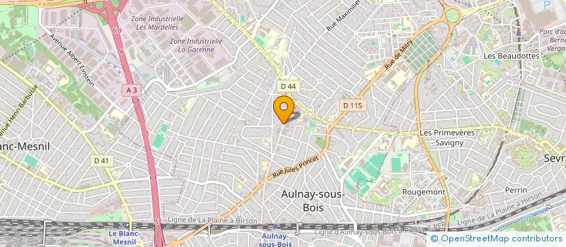 localisation de l'entreprise GCSMS SERVICE A LA PERSONNE ILE DE FRANCE à AULNAY-SOUS-BOIS
