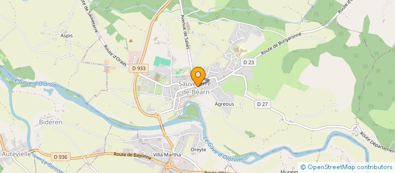 localisation de l'entreprise GCSMS SERVICE D'AIDE A DOMICILE DU BEARN DES GAVES  SAUVETERRE-DE-BEARN