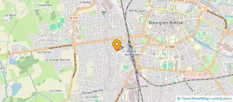 localisation de l'entreprise GCSMS SERVICE D'INFORMATION ET DE SOUTIEN AUX TUTEURS FAMILIAUX DE L'AIN à BOURG-EN-BRESSE