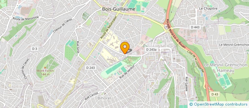 localisation de l'entreprise GCSMS SIAO 76 à BOIS-GUILLAUME