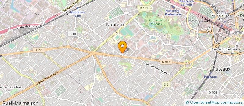 localisation de l'entreprise GCSMS SIAO HAUTS DE SEINE à NANTERRE