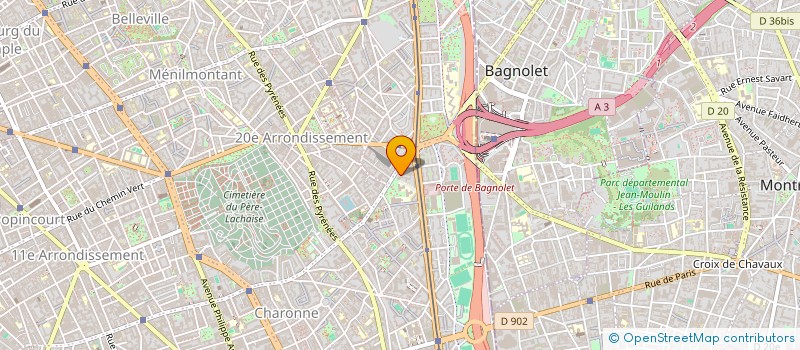 localisation de l'entreprise GCU IMMOBILIER à PARIS