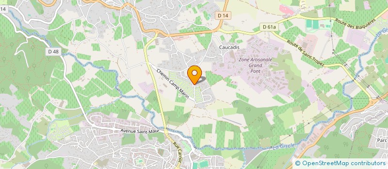 localisation de l'entreprise GCV MULTI-SERVICES à GRIMAUD