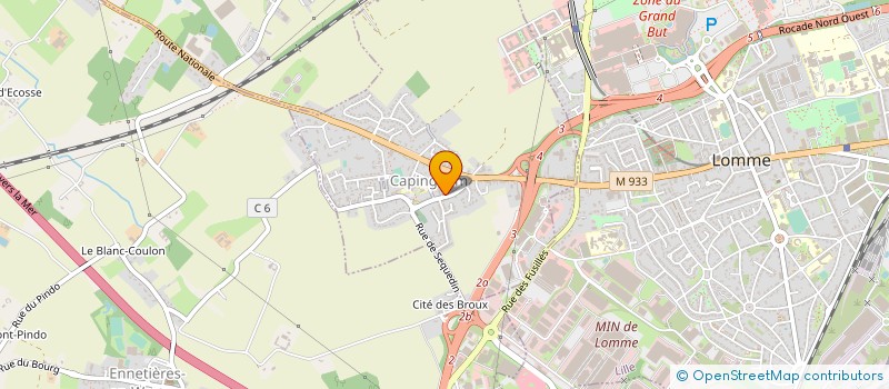 localisation de l'entreprise GCV-VANHOLSBEKE à LILLE