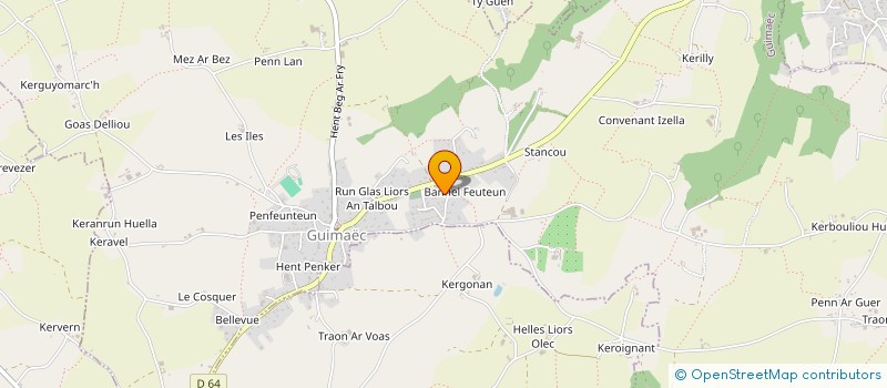 localisation de l'entreprise GCVET-IMMO  GUIMAEC