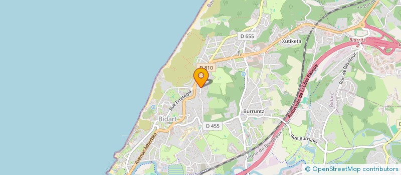 localisation de l'entreprise GCVP à BIDART