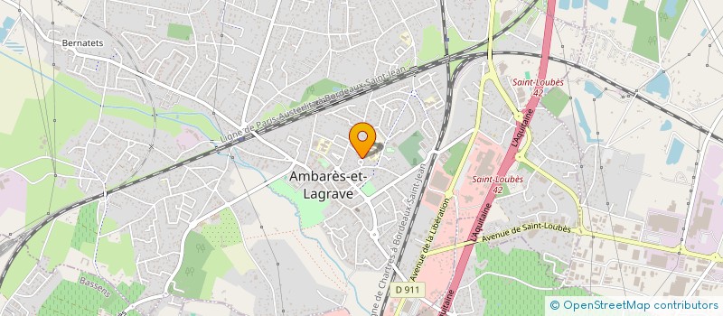 localisation de l'entreprise GD - 2A - KALLISTE  AMBARES-ET-LAGRAVE