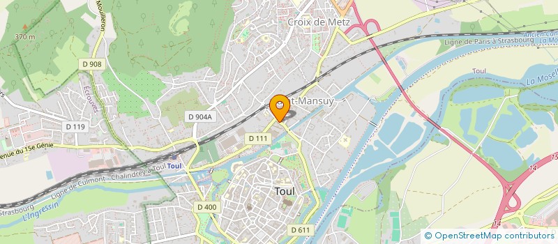 localisation de l'entreprise GD  TOUL