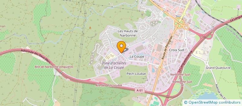 localisation de l'entreprise GD  NARBONNE