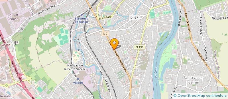 localisation de l'entreprise GD 91  CORBEIL-ESSONNES