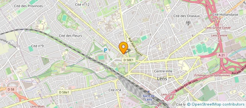 localisation de l'entreprise GD  LENS