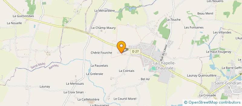 localisation de l'entreprise GD-ART-DIFFUSION  LA CHAPELLE-CHAUSSEE