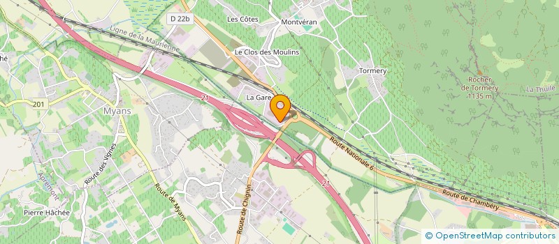 localisation de l'entreprise GD AVIATION  CHIGNIN