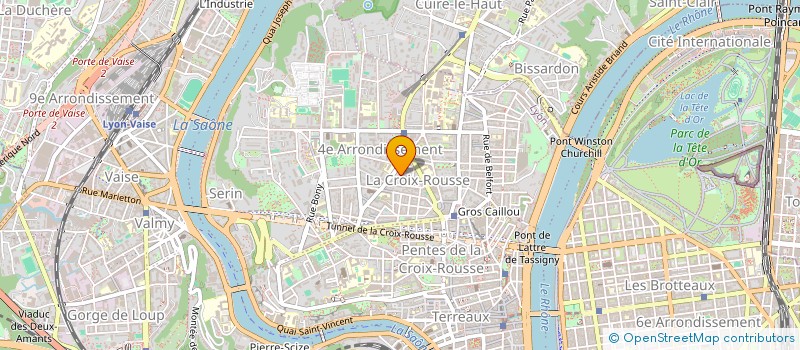 localisation de l'entreprise GD CINQ à LYON