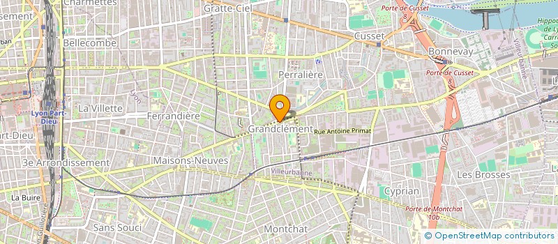 localisation de l'entreprise GD CLEM'S CHICKEN  VILLEURBANNE