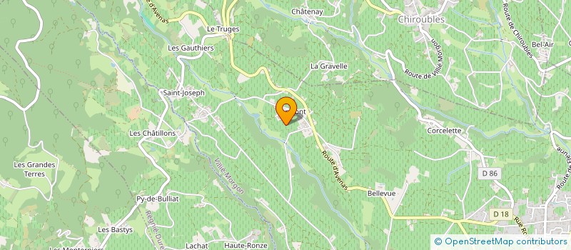 localisation de l'entreprise GD DE LA MORCILLE  VILLIE MORGON