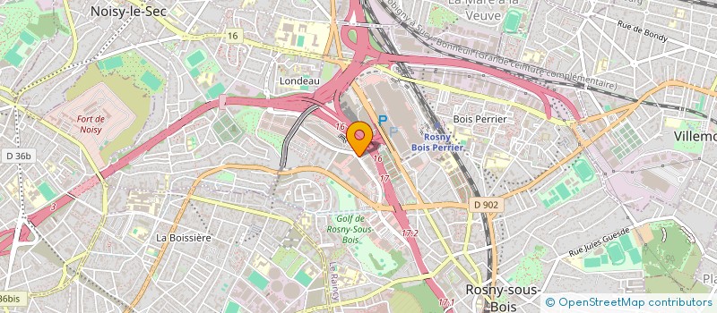 localisation de l'entreprise GD DESIGN à ROSNY-SOUS-BOIS