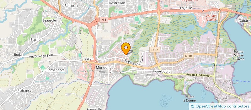 localisation de l'entreprise GD DISTRIBUTION  BAIE-MAHAULT