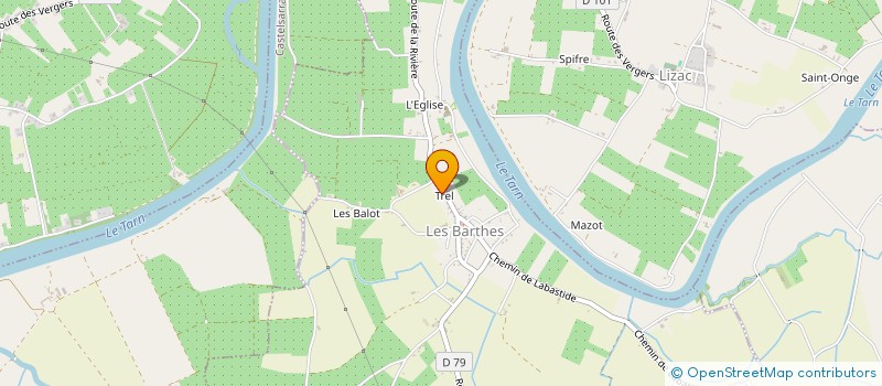 localisation de l'entreprise GD'ELEC  LES BARTHES