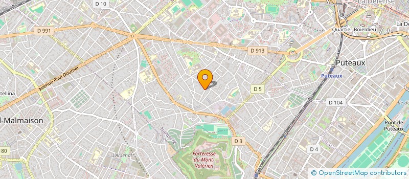 localisation de l'entreprise GD ENERGIE  NANTERRE