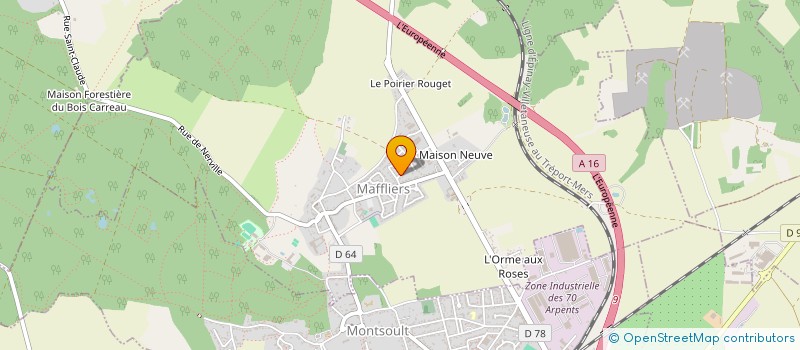 localisation de l'entreprise GD ENTERPRISE  MAFFLIERS