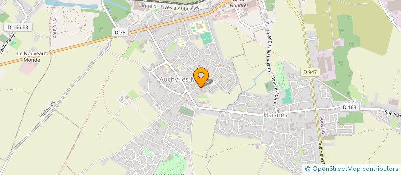 localisation de l'entreprise GD ESPACES VERTS à AUCHY-LES-MINES