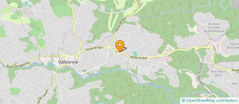 localisation de l'entreprise GD FASHIONS FRANCE à VALBONNE