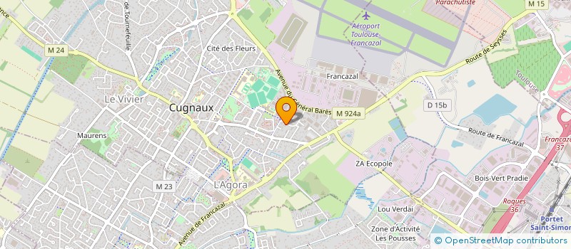 localisation de l'entreprise GD FERMETURES à CUGNAUX