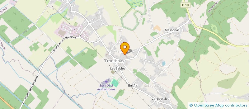 localisation de l'entreprise GD FINANCES  FRONTONAS