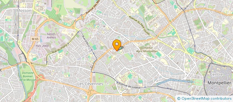localisation de l'entreprise GD FRET à MONTPELLIER