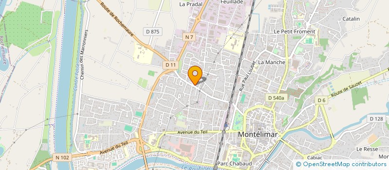 localisation de l'entreprise GD GROUPE  MONTELIMAR