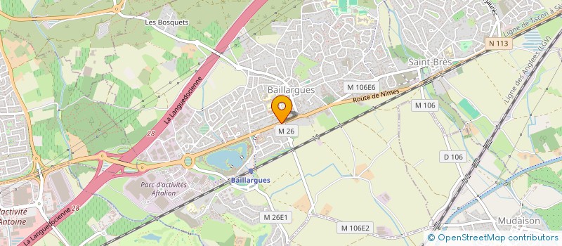localisation de l'entreprise GD HOLDING à BAILLARGUES