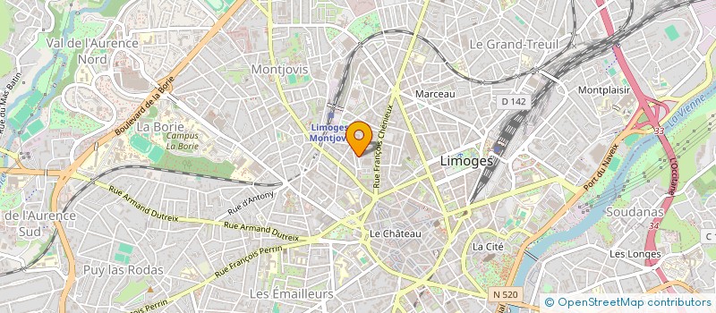 localisation de l'entreprise GD IMMO 87 à LIMOGES