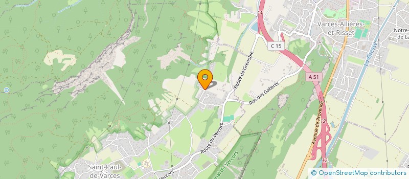 localisation de l'entreprise GD IMMOBILIERE  SAINT-PAUL-DE-VARCES